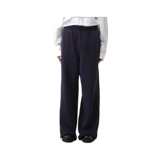 Straight-Leg Elasticated-Waistband Trousers