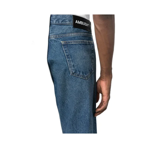 Logo Patch Straight-Leg Jeans