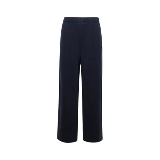 Straight-Leg Elasticated-Waistband Trousers