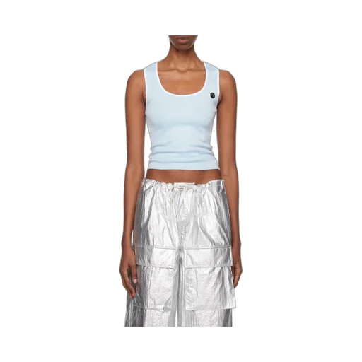 Heart-Motif Cut-Out Sleeveless Top