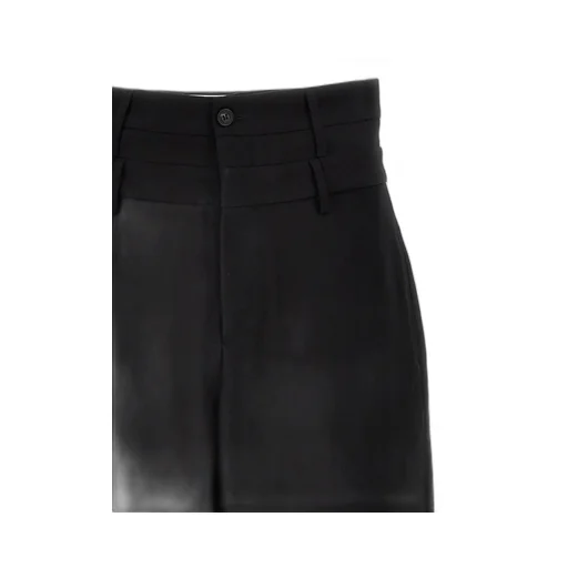 Double Belted Wide-Leg Trousers