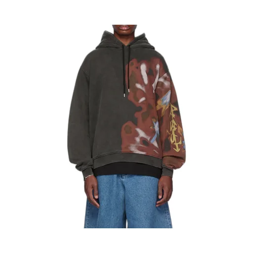 Graphic-Printed Drawstring Hoodie
