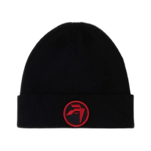 Logo Motif Embroidered Knit Beanie