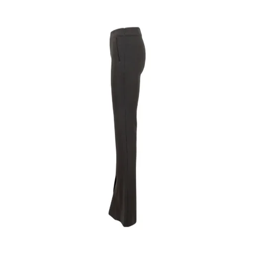 Tailored-Cut Flared Trousers