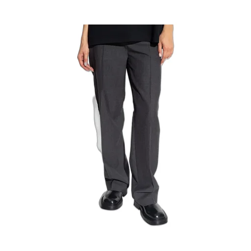 Double-Waist Straight-Leg Trousers