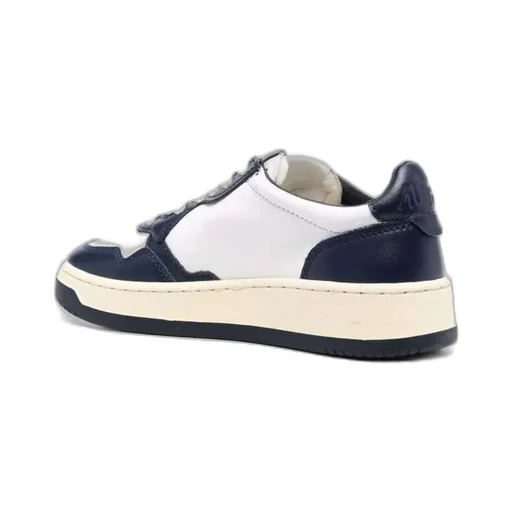 Logo Patch Round Toe Sneakers
