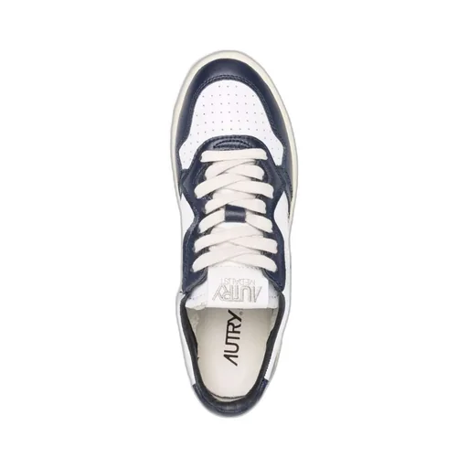 Logo Patch Round Toe Sneakers
