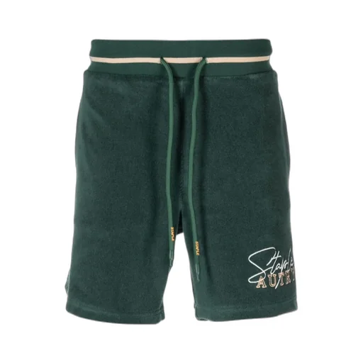 Logo-Embroidered Cotton-Blend Track Shorts