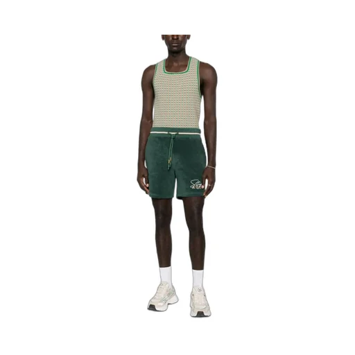 Logo-Embroidered Cotton-Blend Track Shorts