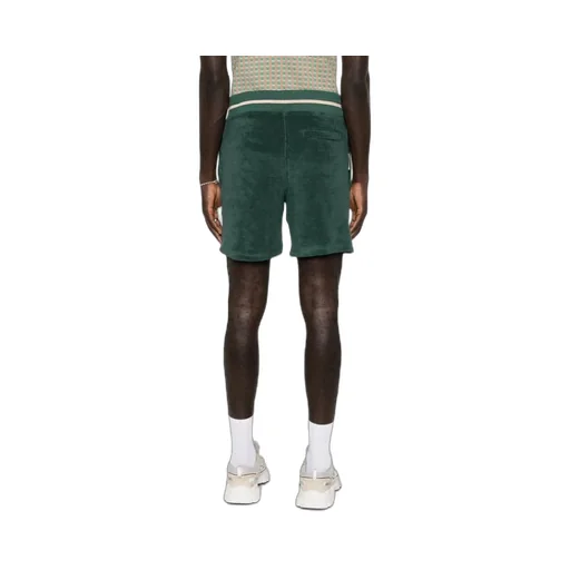 Logo-Embroidered Cotton-Blend Track Shorts