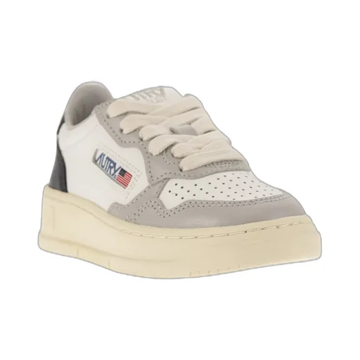 Round Toe Lace-Up Sneakers