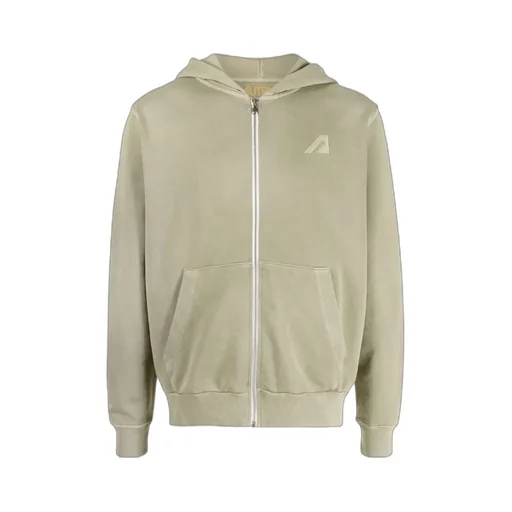 Zip-Up Long-Sleeved Hoodie