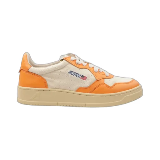 Colourblock Round-Toe Lace-Up Sneakers