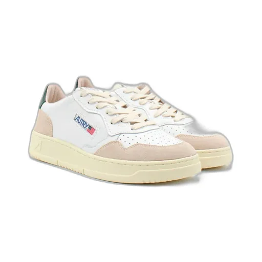 Panelled Lace-Up Sneakers