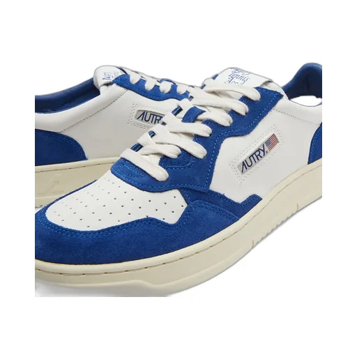 Leather Colour-Block Sneakers