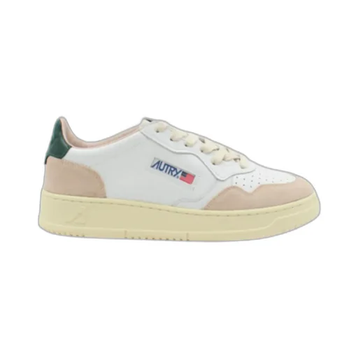 Panelled Lace-Up Sneakers