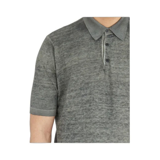 Short-Sleeved Knitted Polo Shirt