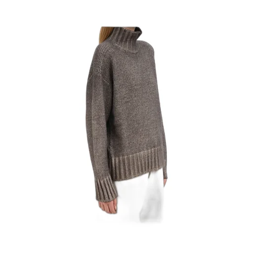 High-Neck Ribbed Sweater