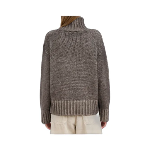 High-Neck Ribbed Sweater