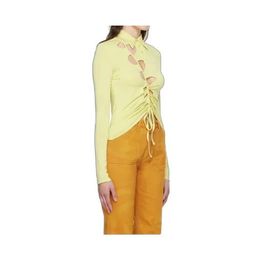 Long-Sleeved Hollow Shirt