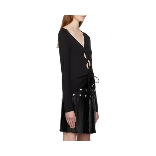 Long-Sleeved Hollow Shirt