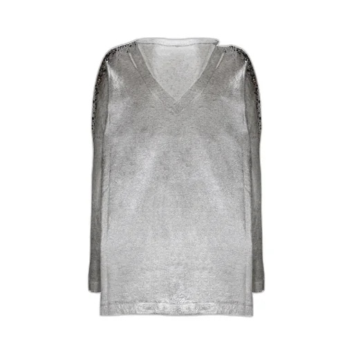 Lurex-Detail Crystal-Embellished Jumper