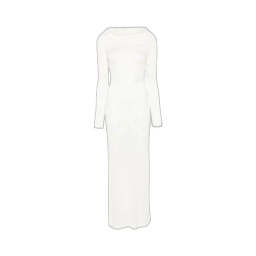 Fine-Knit Ultra-Long Dress