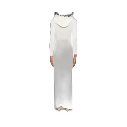 Fine-Knit Ultra-Long Dress
