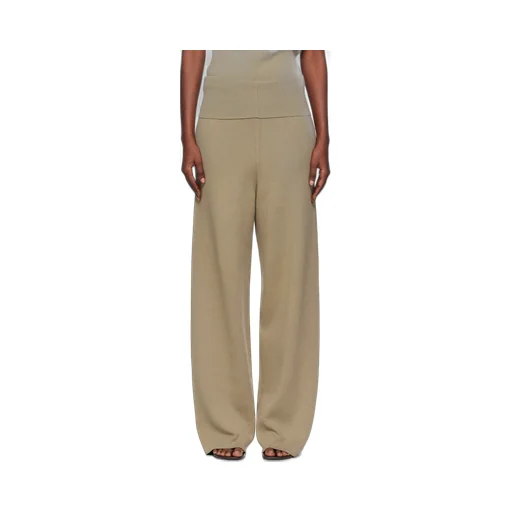 Ribbed Knitted Casual Pants