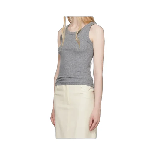 Scoop Neck Ribbed Tank Top