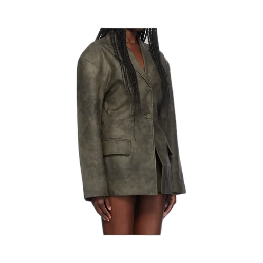 Collared Leather Jacket