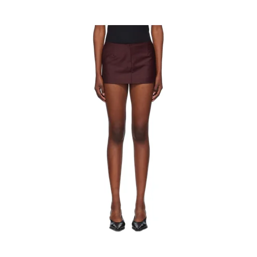 Elastic Twill Short Skirt