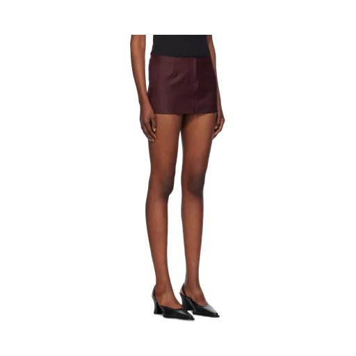 Elastic Twill Short Skirt