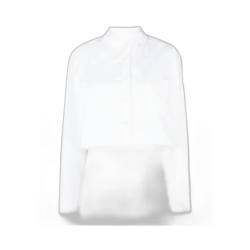 Long-Sleeve Cropped Shirt