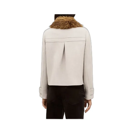 Terry Fur-Trimmed Coat