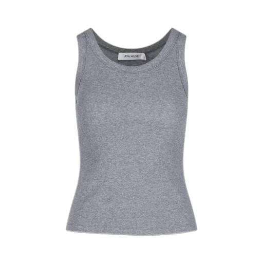 Scoop Neck Ribbed Tank Top