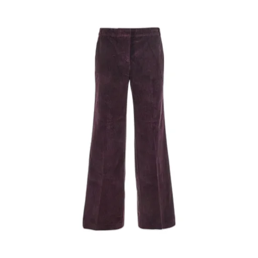 Velvet Straight-Leg Pants