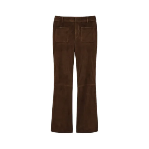 Suede Pocketed Pants