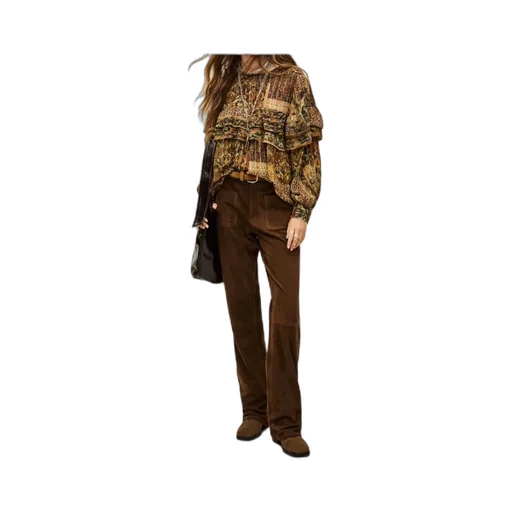Suede Pocketed Pants