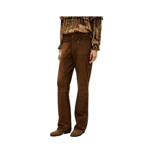 Suede Pocketed Pants