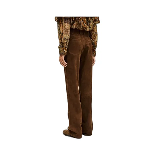 Suede Pocketed Pants