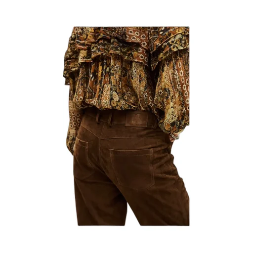 Suede Pocketed Pants