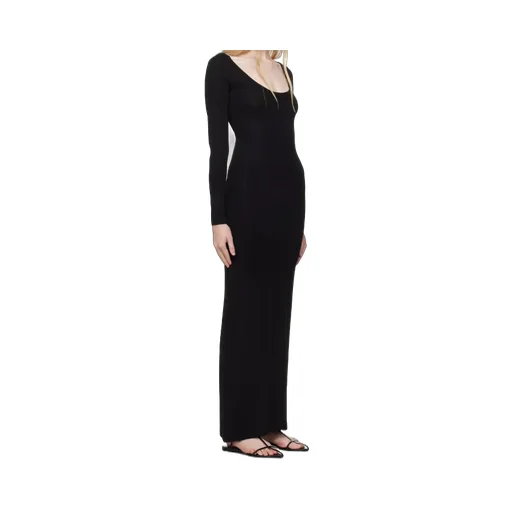 Scoop-Neck Maxi Dress