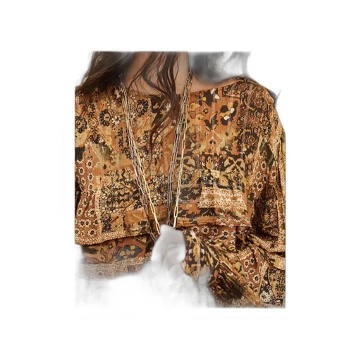 Crew Neck Long Sleeve Blouse