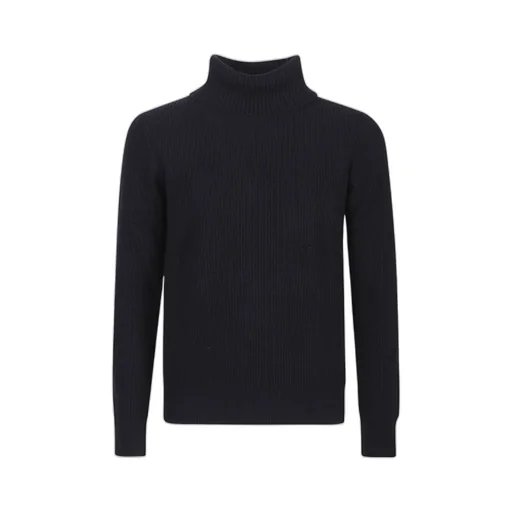 Ribbed Long Sleeved Roll-Neck Jumper