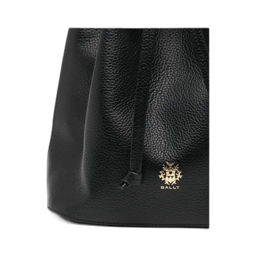 Leather Drawstring Bucket Bag
