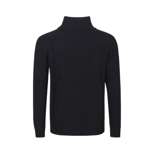 Ribbed Long Sleeved Roll-Neck Jumper