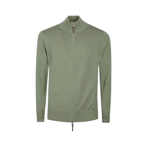 Zip-Up Knit Cardigan