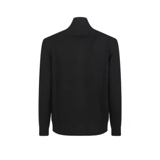 Zipped Turtleneck Cardigan