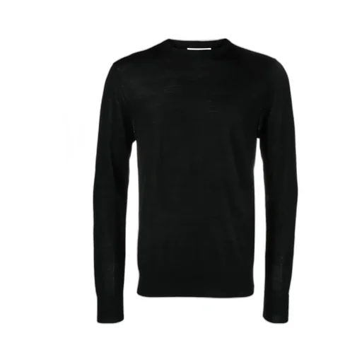 Fine-Knit Wool Crew-Neck Jumper